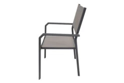 VILLANA Gartenstuhl, Anthrazit/grau, Aluminium/Textil, 58 X 57 X 90 Cm, Stapelbar 11 VILLANA Gartenstuhl, Anthrazit/grau, Aluminium/Textil, 58 X 57 X 90 Cm, Stapelbar -MBM Verkäufe 6 13403.jpg