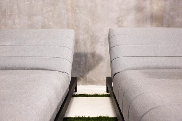 OUTFLEXX Bite Loungeliege, Flanelle, Alu/Sunbrella, 203 X 90 X 38 Cm, 4-fach Verstellbar 6 OUTFLEXX Bite Loungeliege, Flanelle, Alu/Sunbrella, 203 X 90 X 38 Cm, 4-fach Verstellbar – Bild 6