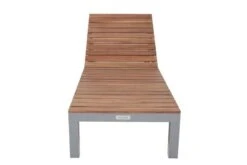 VILLANA Gartenliege, Alu / FSC-Akazienholz, 200 X 70 X 33 Cm, 4-Stufen Verstellbar -MBM Verkäufe 6 16457.jpg