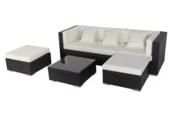 OUTFLEXX Loungemöbel-Set, Braun, Polyrattan, 5 Personen, Wasserfeste Kissenbox, Inkl. Kaffeetisch -MBM Verkäufe 6 18227 BOX B.jpg