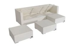OUTFLEXX Loungemöbel-Set, Weiß, Polyrattan, 5 Personen, Wasserfeste Kissenbox, Inkl. Kaffeetisch -MBM Verkäufe 6 18228 BOX B.jpg