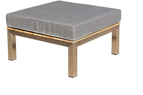 OUTFLEXX Loungemöbel, Silber/grau, Edelstahl/FSC-Teakholz/Textil, Für 2 Personen, Liegefunktion 6 OUTFLEXX Loungemöbel, Silber/grau, Edelstahl/FSC-Teakholz/Textil, Für 2 Personen, Liegefunktion – Bild 6