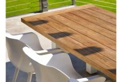 HARTMAN Yasmani Esstisch, Weiß/vintage Brown, Alu/Teak, 240x100cm -MBM Verkäufe 6 18685.jpg