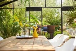 HARTMAN Yasmani Esstisch, Carbon Black/vintage Brown, Alu/Teak, 240x100cm -MBM Verkäufe 6 18688.jpg