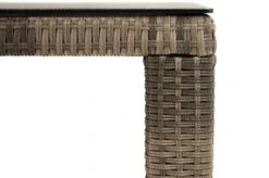 Ploß Rabida Dining Tisch, Champagner-meliert, Polyrattan, 170 X 90 Cm, Glasplatte In Steinoptik -MBM Verkäufe 6 20167.jpg