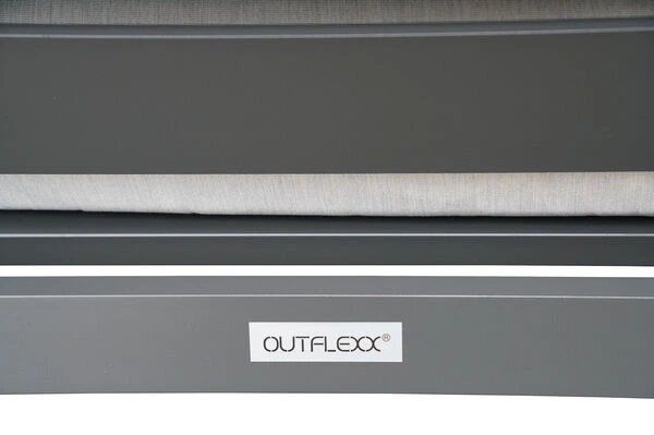 OUTFLEXX Loungesessel, Anthrazit / Creamy White, Aluminium / Polyester, 73x86x66 Cm, Inkl. Polster 6 OUTFLEXX Loungesessel, Anthrazit / Creamy White, Aluminium / Polyester, 73x86x66 Cm, Inkl. Polster – Bild 6
