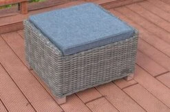 OUTFLEXX Hocker, Grau, Polyrattan, 54 X 63 X 41 Cm, Inkl. Polster -MBM Verkäufe 6 20657.jpg
