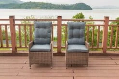 OUTFLEXX 2er Set Dining Sessel, Hellbraun, Polyrattan, 55 X 65 X 112 Cm, Rücken Stufenlos Verstellbar -MBM Verkäufe 6 20678.jpg