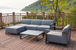 OUTFLEXX Loungeset, Flanelle, Alu/Sunbrella, Für 5 Personen, Loungetisch 100x80 Cm -MBM Verkäufe 6 20753.jpg