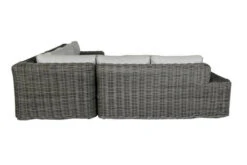 OUTFLEXX Ecklounge, Two Tone Grey, Polyrattan, 6 Personen, Inkl. Tisch/Hocker 90 X 90 Cm Und Polster In Grau -MBM Verkäufe 6 20907.jpg