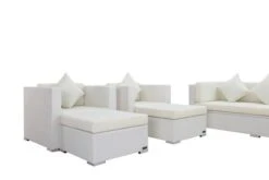 OUTFLEXX Loungemöbel-Set, Weiß, Polyrattan, Für 9 Personen, Wasserfeste Kissenbox -MBM Verkäufe 6 7173 BOX A.jpg