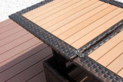 OUTFLEXX Loungetisch Höhenverstellbar, Braun-marmoriert, Polyrattan, 75/152x75x40/64,5cm -MBM Verkäufe 6 8887.jpg