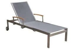OUTFLEXX 2er-Set Sonnenliegen, Silber, Edelstahl/Teak, 195,5x74x35cm, Mit Beistelltisch 45x45cm -MBM Verkäufe 7 14166.jpg