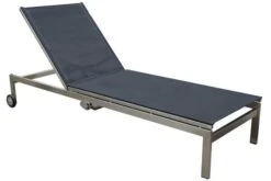 OUTFLEXX 2er-Set Rollliege, Schwarz, Edelstahl/Teak, 212x71x36cm, Mit Beistelltisch 45x45cm -MBM Verkäufe 7 14169.jpg