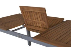 VILLANA Ausziehtisch, FSC-Akazienholz / Aluminium, Silber,150/200 X 90 X 74 Cm -MBM Verkäufe 7 16456.jpg