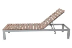 Villana 2er Sonnenliegen-Set, Alu/FSC-Akazienholz, 201x70x32,5cm, 4-fach Verstellbar, Mit Beistelltisch 45x45cm -MBM Verkäufe 7 17776.jpg