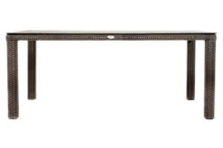 Ploß Rocking Comfort Dining Tisch, Grau/braun-meliert, Polyrattan, 180x110 Cm, Glasplatte Steinoptik -MBM Verkäufe 7 18209.jpg