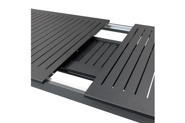 DOPPLER Expert Esstisch, Anthrazit/schwarz, Aluminium, 220-280 X 100 Cm, Ausziehbar 7 DOPPLER Expert Esstisch, Anthrazit/schwarz, Aluminium, 220-280 X 100 Cm, Ausziehbar – Bild 7