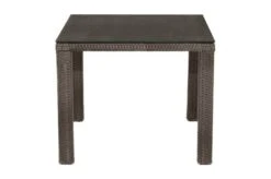 Ploß Rocking Dining Tisch, Grau/braun-meliert, Polyrattan, 90 X 90 Cm, Glasplatte In Steinoptik -MBM Verkäufe 7 20156.jpg