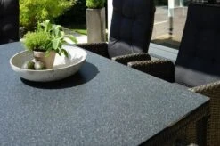 Ploß Rocking Dining Tisch, Grau/braun-meliert, Polyrattan, 170 X 90 Cm, Glasplatte In Steinoptik -MBM Verkäufe 7 20157.jpg