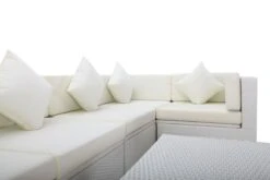 OUTFLEXX Loungemöbel Polyrattan, Weiß, Für 5 Personen, Inkl. Loungetisch, Wasserfeste Kissenbox -MBM Verkäufe 7 7175 BOX D.jpg