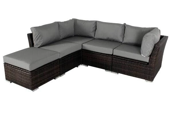OUTFLEXX Loungemöbel, Polyrattan, Braun Marmoriert, Inkl. Abdeckhaube, Ersatzbezug, Wasserfeste Kissenbox 7 OUTFLEXX Loungemöbel, Polyrattan, Braun Marmoriert, Inkl. Abdeckhaube, Ersatzbezug, Wasserfeste Kissenbox – Bild 7
