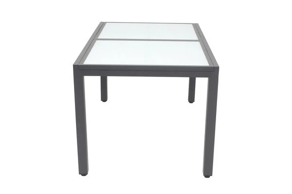 VILLANA Ausziehtisch, Anthrazit/weiß, Aluminium/Sicherheitsglas, 160/220 X 90 X 75 Cm 8 VILLANA Ausziehtisch, Anthrazit/weiß, Aluminium/Sicherheitsglas, 160/220 X 90 X 75 Cm – Bild 8