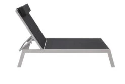 VILLANA 2er-Set Sonnenliegen, Silber/schwarz, Alu/Textil, 198x66x32cm, Mit Beistelltisch 45x45cm -MBM Verkäufe 8 13886.jpg