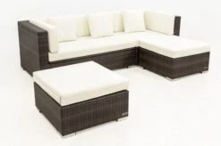 OUTFLEXX Loungemöbel-Set, Braun Marmoriert, 5 Pers, Polyrattan, Wasserfeste Kissenbox -MBM Verkäufe 8 16068 BOX A.jpg