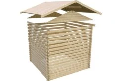 KARIBU Blockbohlenhaus Meldorf 5, Fichtenholz Ca. 40 Mm, Satteldach -MBM Verkäufe 8 19429 1.jpg