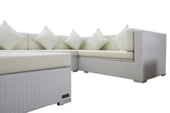 OUTFLEXX Loungemöbel-Set, Weiß, Polyrattan, Für 8 Personen, Inkl. Kaffeetisch, Wasserfeste Kissenbox -MBM Verkäufe 8 2510 BOX B.jpg