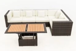 OUTFLEXX Loungemöbel-Set, 5 Pers, Braun Marmoriert, Polyrattan, Wasserfeste Kissenbox, Inkl. Loungetisch 18 OUTFLEXX Loungemöbel-Set, 5 Pers, Braun Marmoriert, Polyrattan, Wasserfeste Kissenbox, Inkl. Loungetisch -MBM Verkäufe 9 16064 BOX D.jpg
