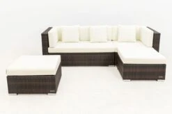 OUTFLEXX Loungemöbel-Set, Braun Marmoriert, 5 Pers, Polyrattan, Wasserfeste Kissenbox -MBM Verkäufe 9 16068 BOX A.jpg
