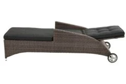 Ploß Rocking Comfort Rollliege, Grau/braun-meliert, Polyrattan, 195x65x42cm, Verstellbar, Hohe Sitzhöhe -MBM Verkäufe 9 18208.jpg