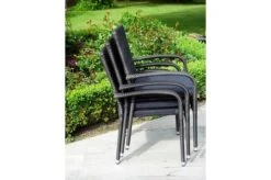 Ploß Rocking Basic Stapelstuhl, Grau/braun-meliert, Polyrattan, 56 X 64 X 92 Cm, Inkl. Polster -MBM Verkäufe 9 20148.jpg