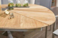 DIAMOND GARDEN Lyon Triangel Esstisch, Edelstahl/Recycled Teak, 150x 150 Cm -MBM Verkäufe 9 21210.jpg