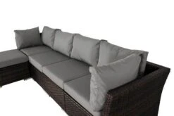 OUTFLEXX Loungemöbel, Polyrattan, Braun Marmoriert, Inkl. Loungetisch, Abdeckhaube, Ersatzbezug, Wasserfeste Kissenbox -MBM Verkäufe 9 7759 BOX X 4.jpg